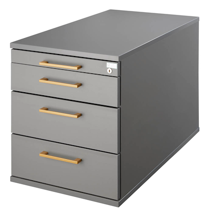 Artikelbild 5 für HAMMERBACHER Solid Rollcontainer grafit 4 Auszüge 42,8 x 80,0 x 51,2 cm, Artikelnummer 297992