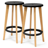 Artikelbild 1 für meet powered by PAPERFLOW Barhocker Woody THWOOD.23.01 schwarz, 2 St., Artikelnummer 546869