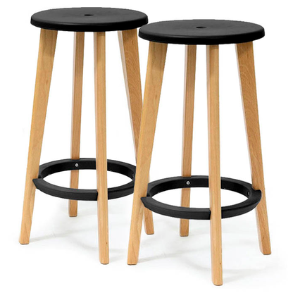 Artikelbild für meet powered by PAPERFLOW Barhocker Woody THWOOD.23.01 schwarz, 2 St., Artikelnummer 546869