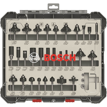 Artikelbild 2 für AKTION: BOSCH Mixed Set Fräser-Set 30-teilig mit Prämie nach Registrierung, Artikelnummer 454527