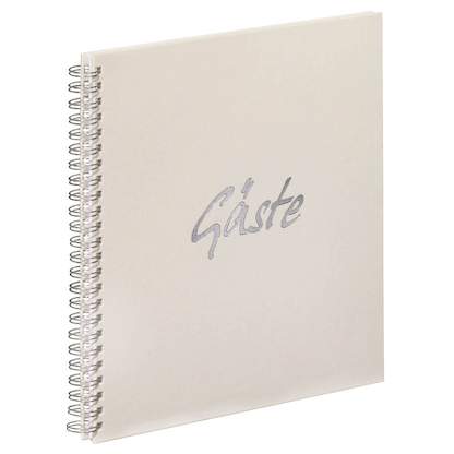 Artikelbild für PAGNA Gästebuch mit Spirale quadratisch blanko, creme Hardcover 40 Seiten, 1 St., Artikelnummer 142648