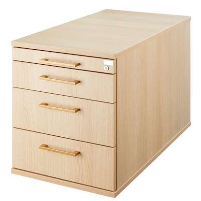 Artikelbild 5 für HAMMERBACHER Solid Rollcontainer eiche 4 Auszüge 42,8 x 80,0 x 51,2 cm, Artikelnummer 298061