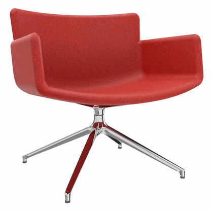 Artikelbild für fm Sessel LODUS rot chrom Stoff 86,0 x 86,0 x 80,0 cm, 1 St., Artikelnummer 448736