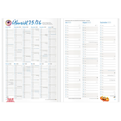 Artikelbild 7 für Häfft® Verlag Hausaufgabenheft Game On 2025/2026 liniert DIN A5 ohne Rand, 88 Blatt, 1 St., Artikelnummer 590739