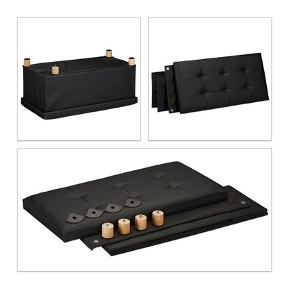 Artikelbild 5 für relaxdays Sitztruhe 10031588_46 schwarz Holz 76,0 cm, Artikelnummer 520587