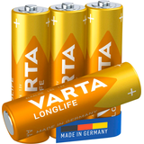 Artikelbild 1 für VARTA Batterien LONGLIFE Alkali-Mangan Mignon AA 1,5 V, 4 St., Artikelnummer 399442