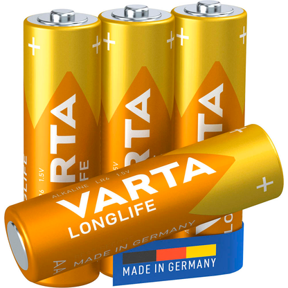 Artikelbild für VARTA Batterien LONGLIFE Alkali-Mangan Mignon AA 1,5 V, 4 St., Artikelnummer 399442