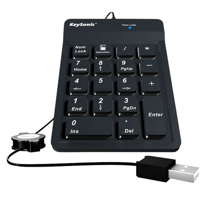 Artikelbild für RaidSonic ICY BOX® ACK-118BK Nummernblock kabelgebunden schwarz, Artikelnummer 105389