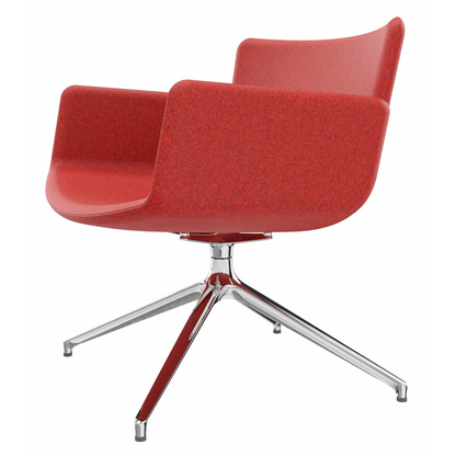 Artikelbild 2 für fm Sessel LODUS rot chrom Stoff 86,0 x 86,0 x 80,0 cm, 1 St., Artikelnummer 448736