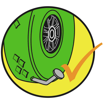 Artikelbild 3 für WAGNER® design yourself Schubkarrenrad Vollgummi RO 8402 grün, Artikelnummer 419399