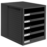 Artikelbild 1 für HAN Schubladenbox Schrank-Set schwarz 1401-13D, DIN A4 mit 5 Schubladen, 1 St., Artikelnummer 359042
