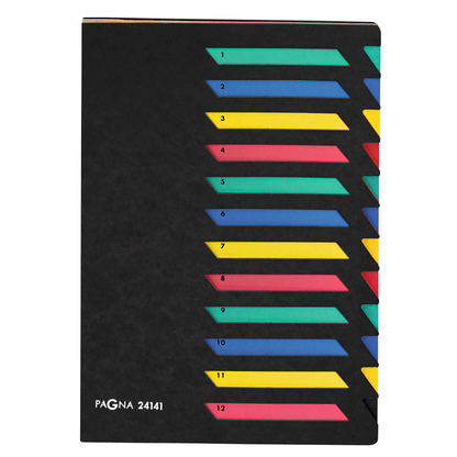 Artikelbild für PAGNA Ordnungsmappe 12 Fächer schwarz, 1 St., Artikelnummer 436360