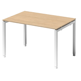 Artikelbild 1 für BISLEY Cito höhenverstellbarer Schreibtisch ahorn, verkehrsweiß rechteckig, 4-Fuß-Gestell weiß 120,0 x 80,0 cm, Artikelnummer 257093