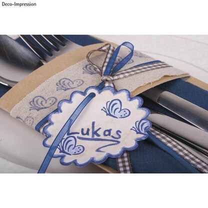 Artikelbild 2 für Rayher Geschenkanhänger weiß Tags-Scallop Ø 5,7 cm, 26 St., Artikelnummer 958475