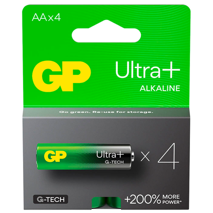 Artikelbild 3 für GP Batterie ULTRA PLUS Alkali-Mangan Mignon AA 1,5 V, 4 St., Artikelnummer 219471