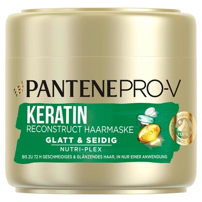 Artikelbild für PANTENE PRO-V GLATT & SEIDIG KERATIN RECONSTRUCT Haarmaske 300 ml, Artikelnummer 271997