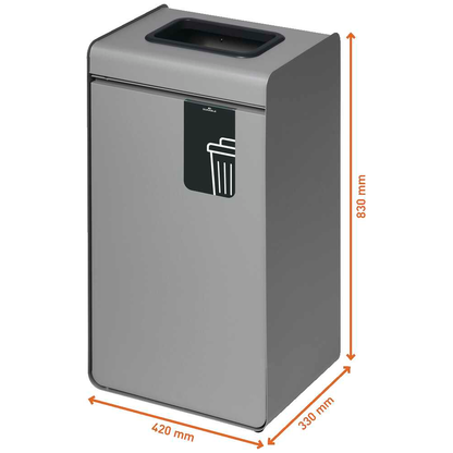 Artikelbild 10 für DURABLE DURASORT® Mülleimer 55,0 l anthrazit, 1 St., Artikelnummer 732556