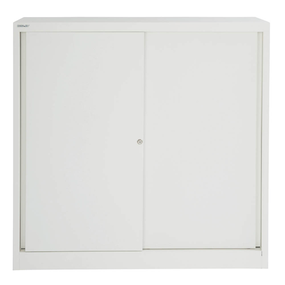 Artikelbild 6 für BISLEY Schiebetürenschrank Cito, SD12112S696 verkehrsweiß 2 Fachböden 120,0 x 43,0 x 118,1 cm, Artikelnummer 272380