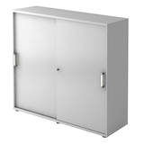 Artikelbild 1 für HAMMERBACHER Schiebetürenschrank 1753S, V1753S/5/5/CE lichtgrau 2 Fachböden 120,0 x 40,0 x 110,0 cm, Artikelnummer 858858