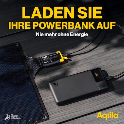 Artikelbild 2 für Aqiila® Sunbird P56 Solarladegerät schwarz, 56 W, Artikelnummer 533929
