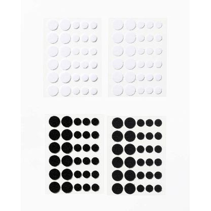 Artikelbild 3 für folia Klettpunkte schwarz, weiß, 60 St., Artikelnummer 690416