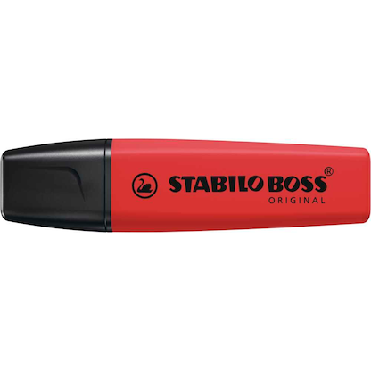 Artikelbild 2 für STABILO BOSS ORIGINAL Textmarker rot, 1 St., Artikelnummer 739266