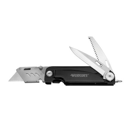 Artikelbild für WESTCOTT Multifunktionsmesser schwarz, 1 St., Artikelnummer 655819