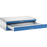 Artikelbild 1 für CP 7200 Planschrank lichtgrau, enzianblau 3 Schubladen 135,0 x 96,0 x 42,0 cm, 1 St., Artikelnummer 682587
