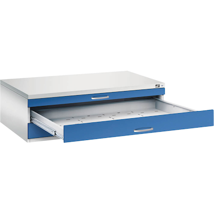 Artikelbild für CP 7200 Planschrank lichtgrau, enzianblau 3 Schubladen 135,0 x 96,0 x 42,0 cm, 1 St., Artikelnummer 682587