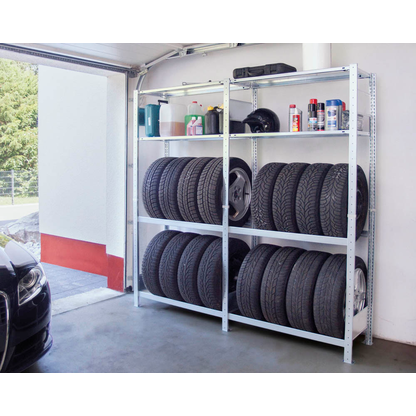 Artikelbild 5 für SCHULTE Reifenregal 20741-4 silber 100,0 x 40,0 x 200,0 cm, Artikelnummer 873109