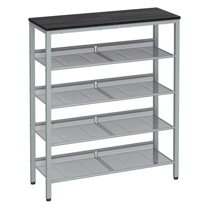 Artikelbild für VASAGLE Schuhregal silber, schwarz 75,0 x 28,0 x 93,0 cm, 1 St., Artikelnummer 261147