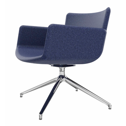 Artikelbild 2 für fm Sessel LODUS dunkelblau chrom Stoff 86,0 x 86,0 x 80,0 cm, 1 St., Artikelnummer 448748