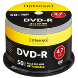 Artikelbild 1 für Intenso DVD-R 4,7 GB, 50 St., Artikelnummer 909366