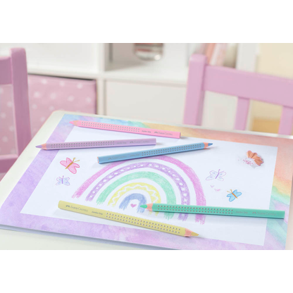 Artikelbild 2 für FABER-CASTELL Jumbo Grip Pastell Buntstifte farbsortiert, 5 St., Artikelnummer 100196