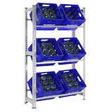 Artikelbild 1 für Simonrack Getränkekistenregal SIMONBOTTLE 3 8435104962657 silber 80,0 x 30,0 x 180,0 cm, Artikelnummer 979722