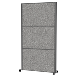 Artikelbild 1 für MAUL Akustik-Trennwand MAULconnecto 9601189, dunkelgrau 100,0 x 182,0 cm mit Rollen, 1 St., Artikelnummer 156667