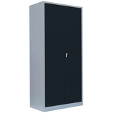 Artikelbild 1 für LÜLLMANN Stahlschrank 530348 anthrazit, lichtgrau 4 Fachböden 92,5 x 42,2 x 195,0 cm, aufgebaut, 1 St., Artikelnummer 182747