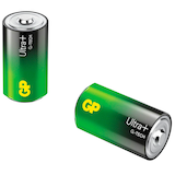 Artikelbild 1 für GP Batterie ULTRA PLUS Alkali-Mangan Mono D 1,5 V, 2 St., Artikelnummer 219937