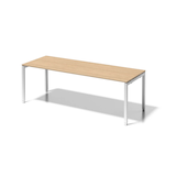 Artikelbild 1 für BISLEY Cito höhenverstellbarer Schreibtisch ahorn, verkehrsweiß rechteckig, 4-Fuß-Gestell weiß 220,0 x 80,0 cm, Artikelnummer 257257