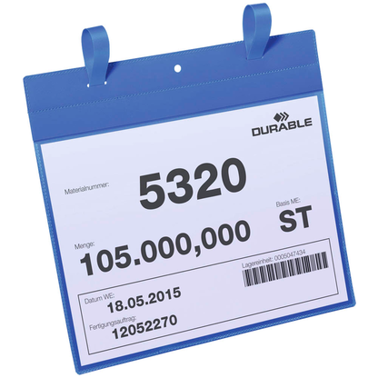 Artikelbild 4 für DURABLE Gitterboxtaschen blau A4, 50 St., Artikelnummer 556833