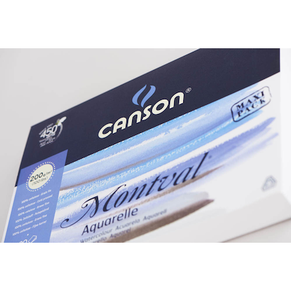 Artikelbild 2 für canson Aquarellblock Montval 24,0 x 32,0 cm 200 g/qm, 100 Blatt, 1 Block, Artikelnummer 659882