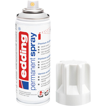 Artikelbild 2 für edding 5200 Acrylspray Sprühfarbe verkehrsweiß matt, 1 St., Artikelnummer 495194