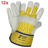 Artikelbild 1 für NITRAS SAFETY unisex Rindvolllederhandschuhe 1403C Poseidon grau Größe 10, 12 Paar, Artikelnummer 643959