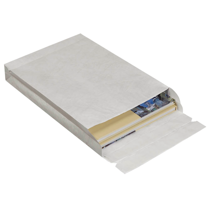 Artikelbild 2 für BONG Faltentaschen Tyvek® E-Commerce ca. DIN B4 ohne Fenster weiß mit 5,0 cm Falte, 50 St., Artikelnummer 280121