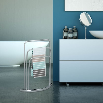 Artikelbild 5 für relaxdays Handtuchständer CURVY silber, 1 St., Artikelnummer 400194