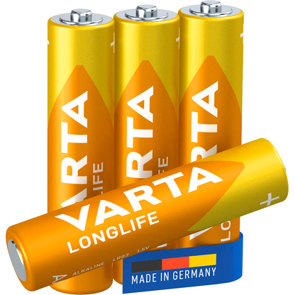 Artikelbild für VARTA Batterien LONGLIFE Alkali-Mangan Micro AAA 1,5 V, 4 St., Artikelnummer 399653