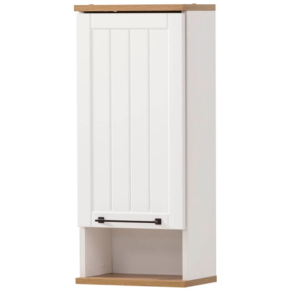 Artikelbild für MÖBELPARTNER Bad-Hängeschrank Jelda 154139 eiche landhaus, weiß 30,3 x 32,6 x 180,9 cm, Artikelnummer 171979