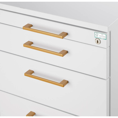 Artikelbild 7 für HAMMERBACHER Solid Rollcontainer weiß 4 Auszüge 42,8 x 80,0 x 51,2 cm, Artikelnummer 298077