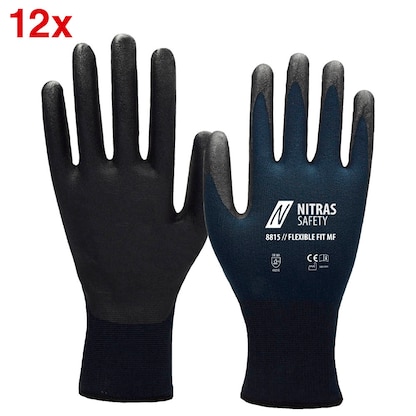 Artikelbild für NITRAS SAFETY unisex Arbeitshandschuhe 8815 Flexible Fit MF blau Größe 11, 12 Paar, Artikelnummer 644199
