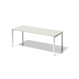 Artikelbild 1 für BISLEY Cito höhenverstellbarer Schreibtisch grauweiß, verkehrsweiß rechteckig, 4-Fuß-Gestell weiß 200,0 x 80,0 cm, Artikelnummer 257206